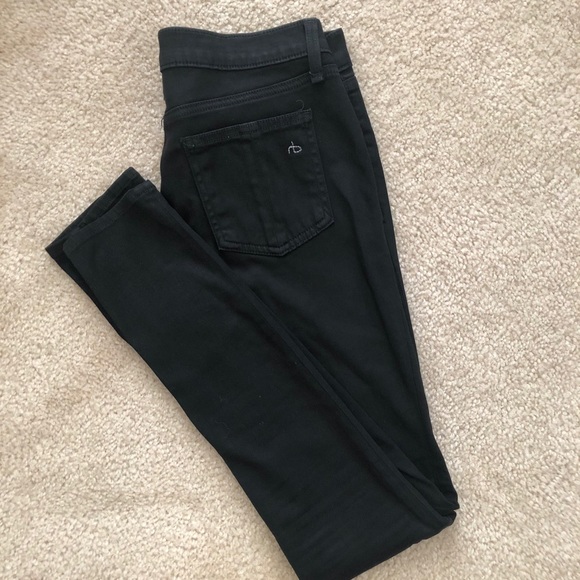 rag & bone black legging jeans Sz 26 - Picture 5 of 7